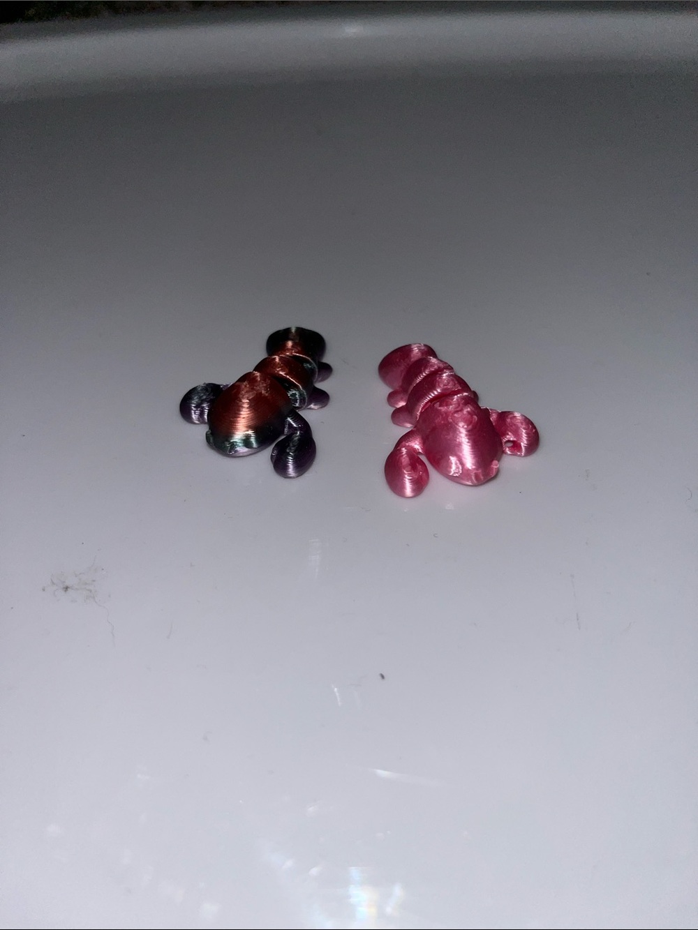 8 Year olds HANDMADE 3d printed lobsters 🦞